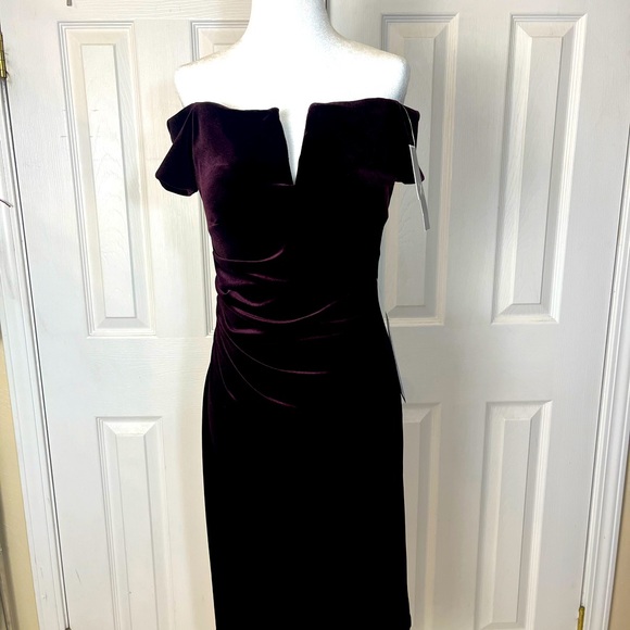 X by escape, deep, purple velvet gown - Picture 8 of 10